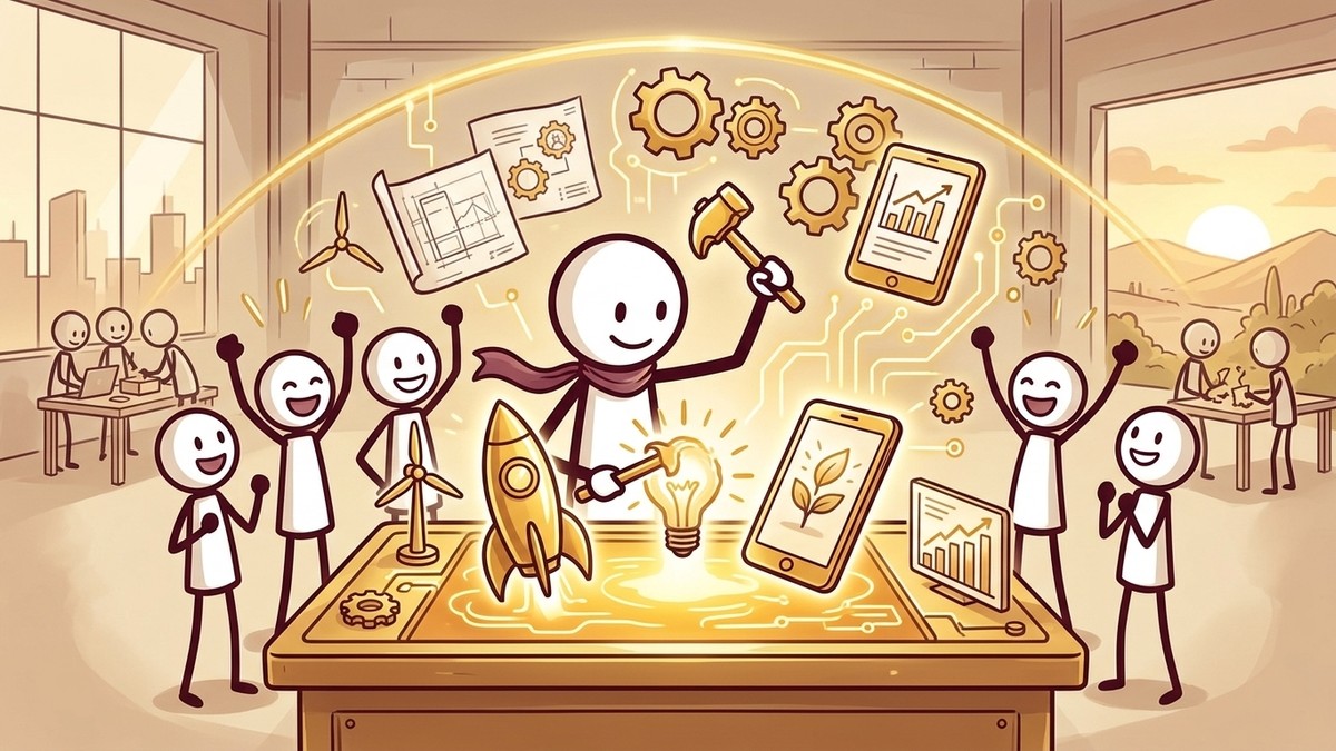 Idea to Action stickman founder transforming raw ideas into products
